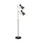 Z-Lite Soriano 2 Light Floor Lamp, Matte Black & Heritage Brass 728FL-MB-HBR - alternate 6